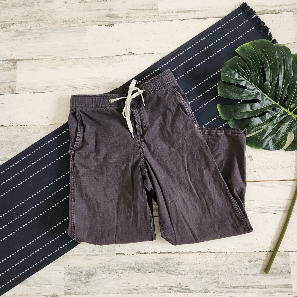 Vuori Ripstop Cropped Wide Leg Pants Charcoal Size XS